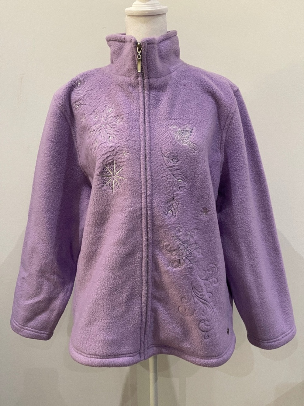 Northern Traditions Fleece Full Zip Sweater - Size Large